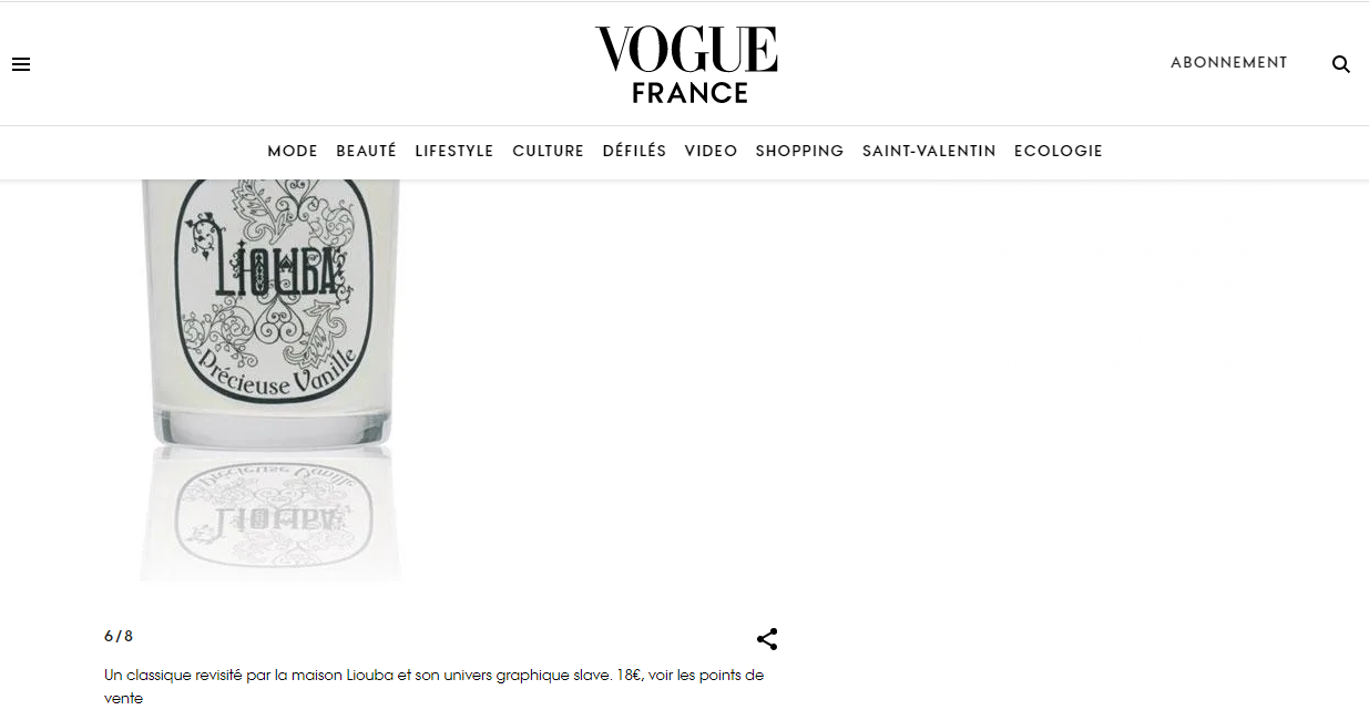 Vogue nous a aussi cité !!!