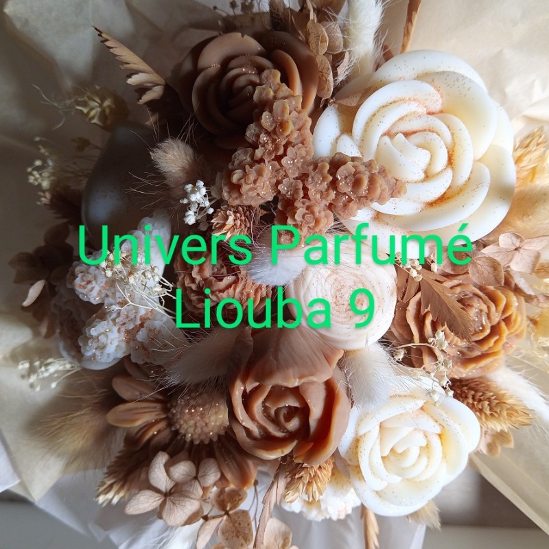 Bouquet de Fleurs de Cire CARAMEL