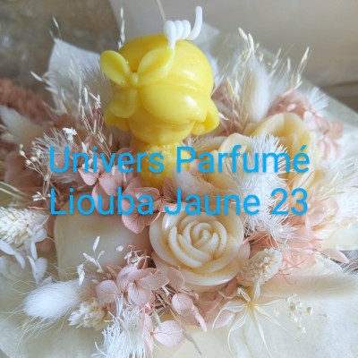 Bouquet de Fleurs de Cire JAUNE