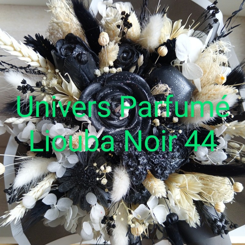 Bouquet de Fleurs de Cire NOIR