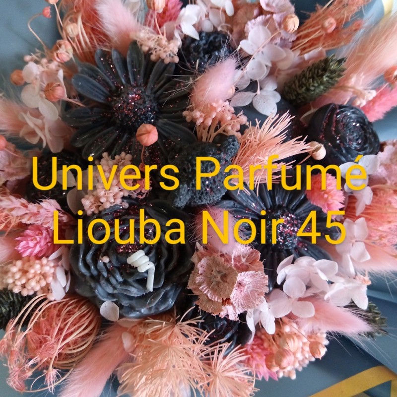 Bouquet de Fleurs de Cire NOIR